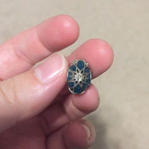 Blue flower charm